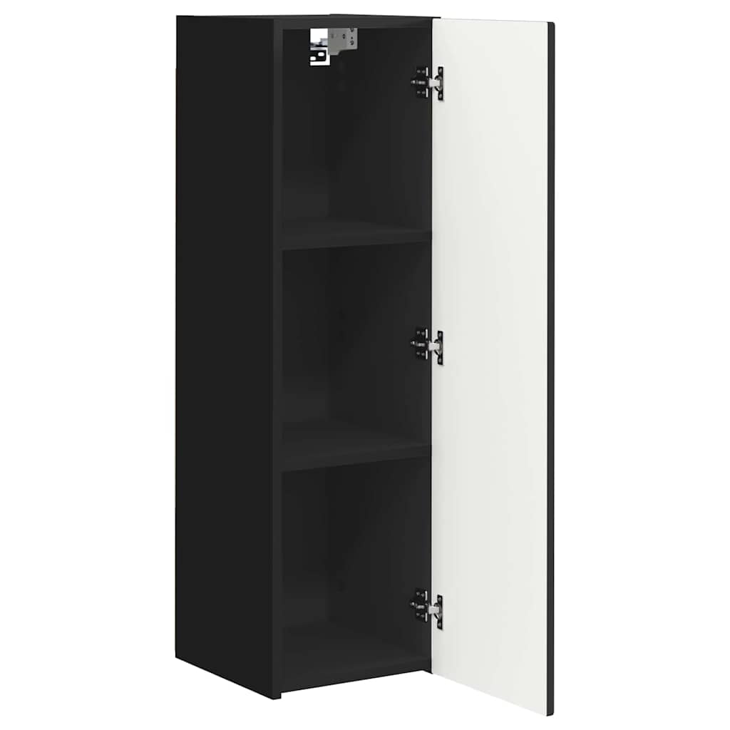 Mobile TV da parete Nero 30 x 31 x 100 cm Legno multistrato