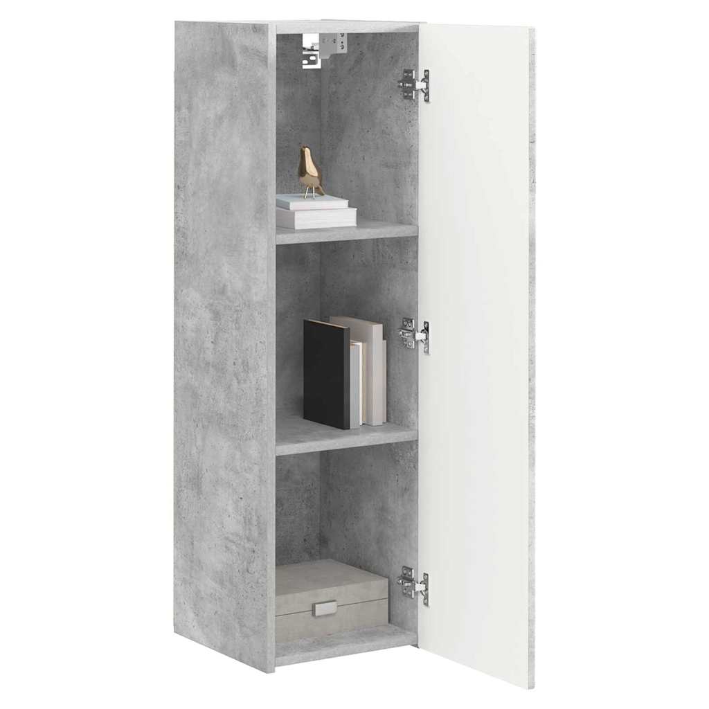 Mobile TV da parete 2 pcs Calcestruzzo 30 x 31 x 100 cm