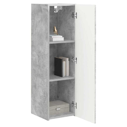 Mobile TV da parete 2 pcs Calcestruzzo 30 x 31 x 100 cm