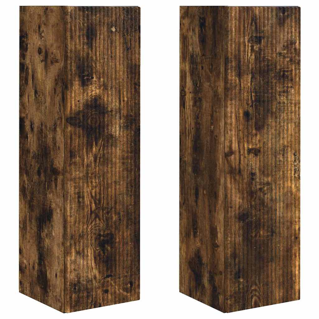 Mobile TV da parete 2 pcs Rovere fumÃ© 30 x 31 x 100 cm