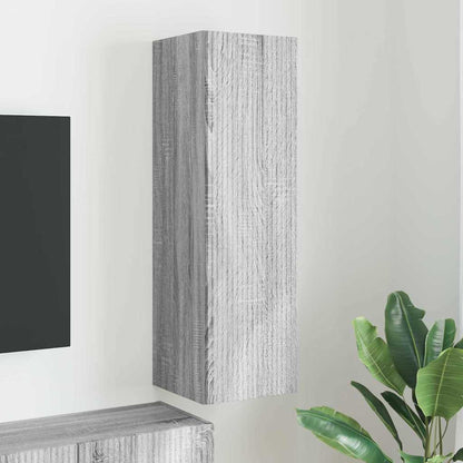Mobile TV da parete Grigio Sonoma 30 x 31 x 100 cm