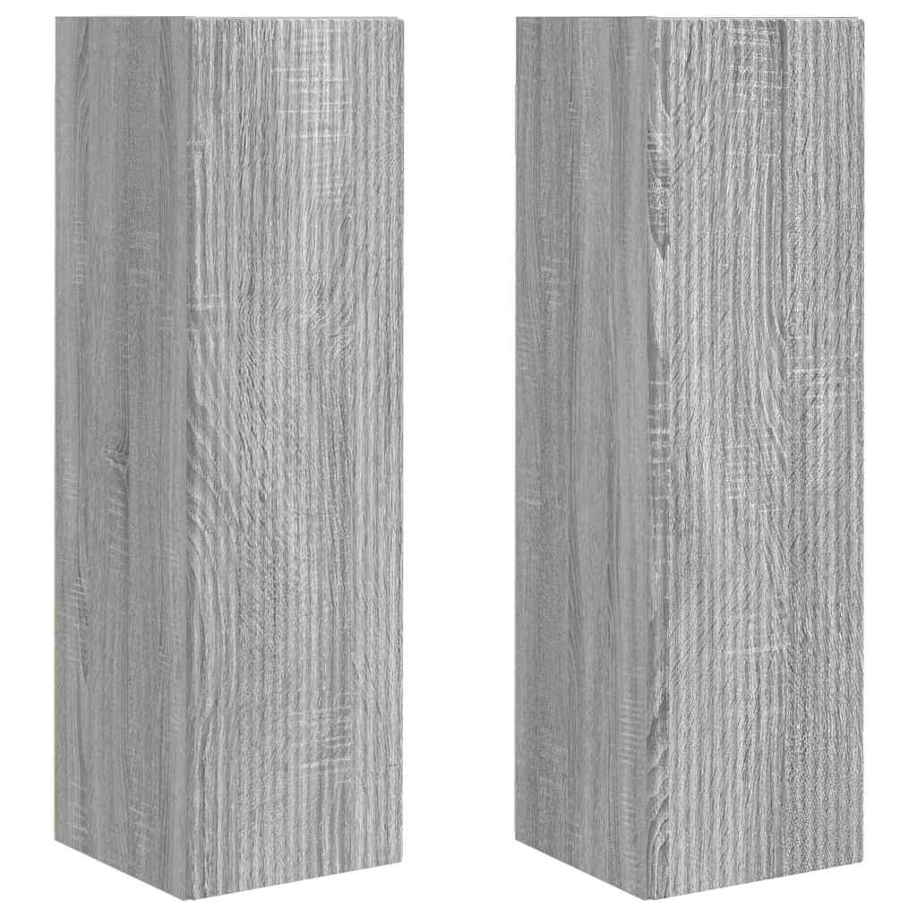 Mobile TV da parete 2 pcs Grigio Sonoma 30 x 31 x 100 cm
