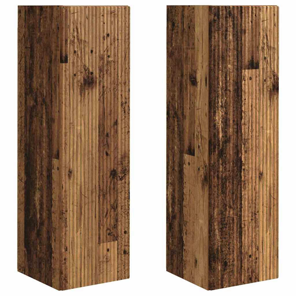 Mobile TV da parete 2 pcs Legno vecchio 30 x 31 x 100 cm