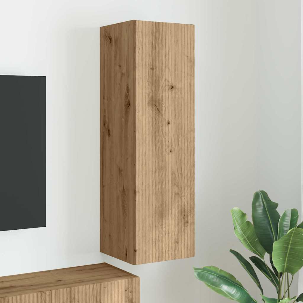 Mobile TV da parete Rovere Artigianale 30 x 31 x 100 cm