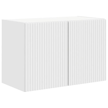 Mobile TV da parete Bianco 59,5 x 31 x 40 cm Legno multistrato