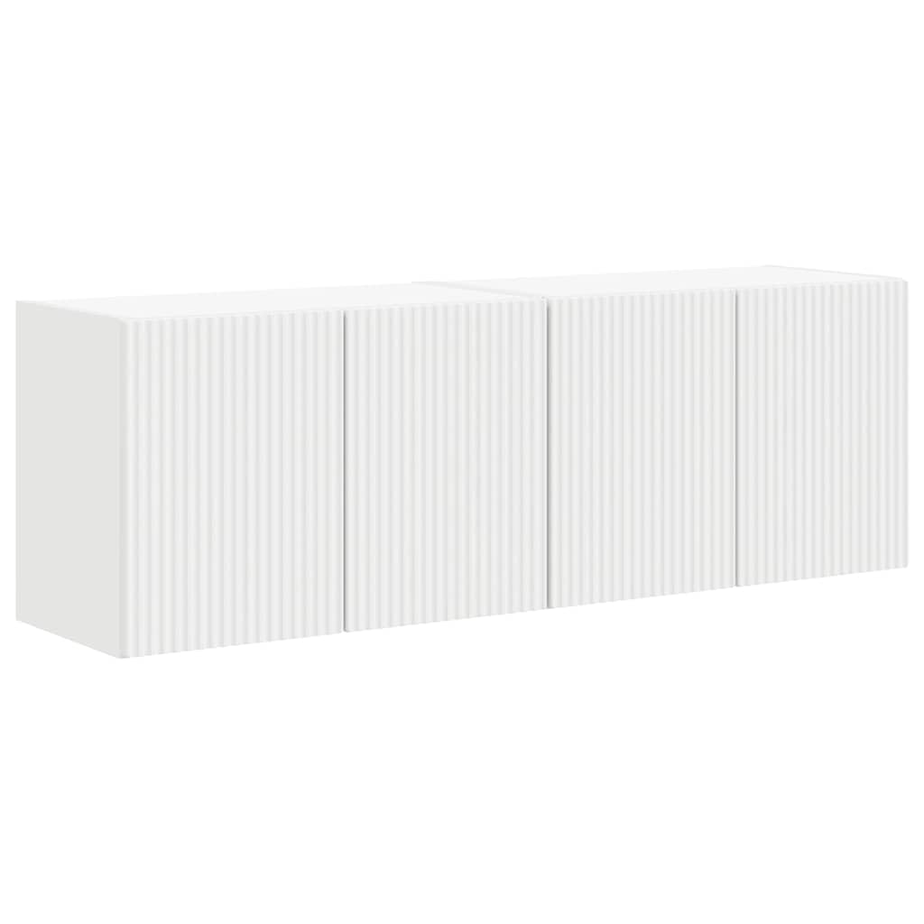 Mobile TV da parete 2 pcs Bianco 59,5 x 31 x 40 cm