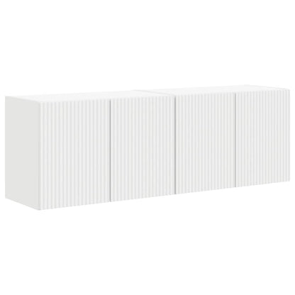 Mobile TV da parete 2 pcs Bianco 59,5 x 31 x 40 cm