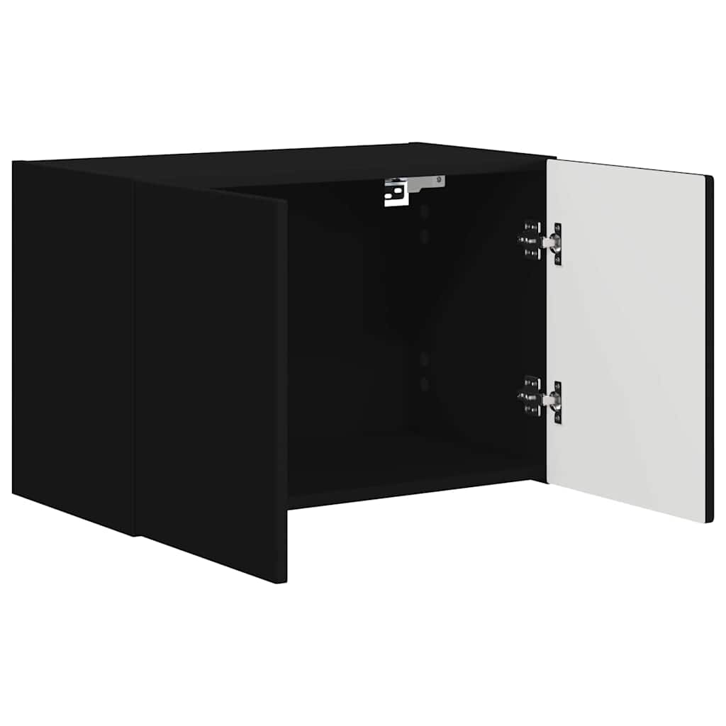 Mobile TV da parete Nero 59,5 x 31 x 40 cm Legno multistrato