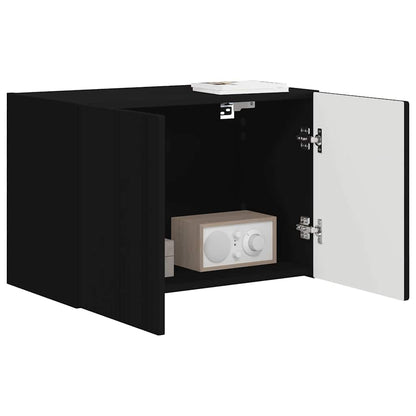 Mobile TV da parete Nero 59,5 x 31 x 40 cm Legno multistrato