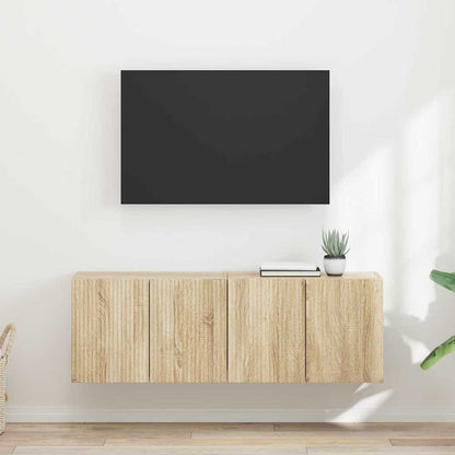 Mobile TV da parete 2 pcs Rovere Sonoma 59,5 x 31 x 40 cm