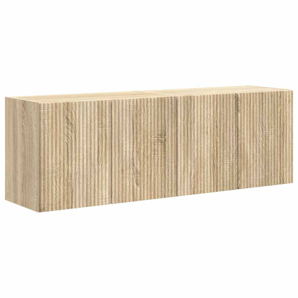 Mobile TV da parete 2 pcs Rovere Sonoma 59,5 x 31 x 40 cm