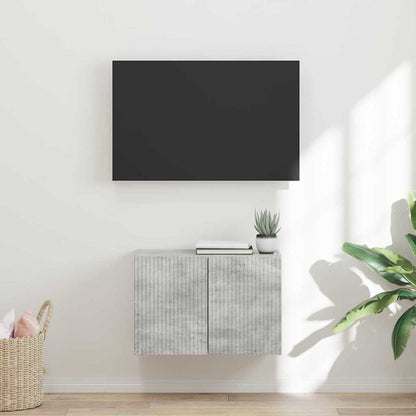 Mobile TV da parete Grigio cemento 59,5 x 31 x 40 cm