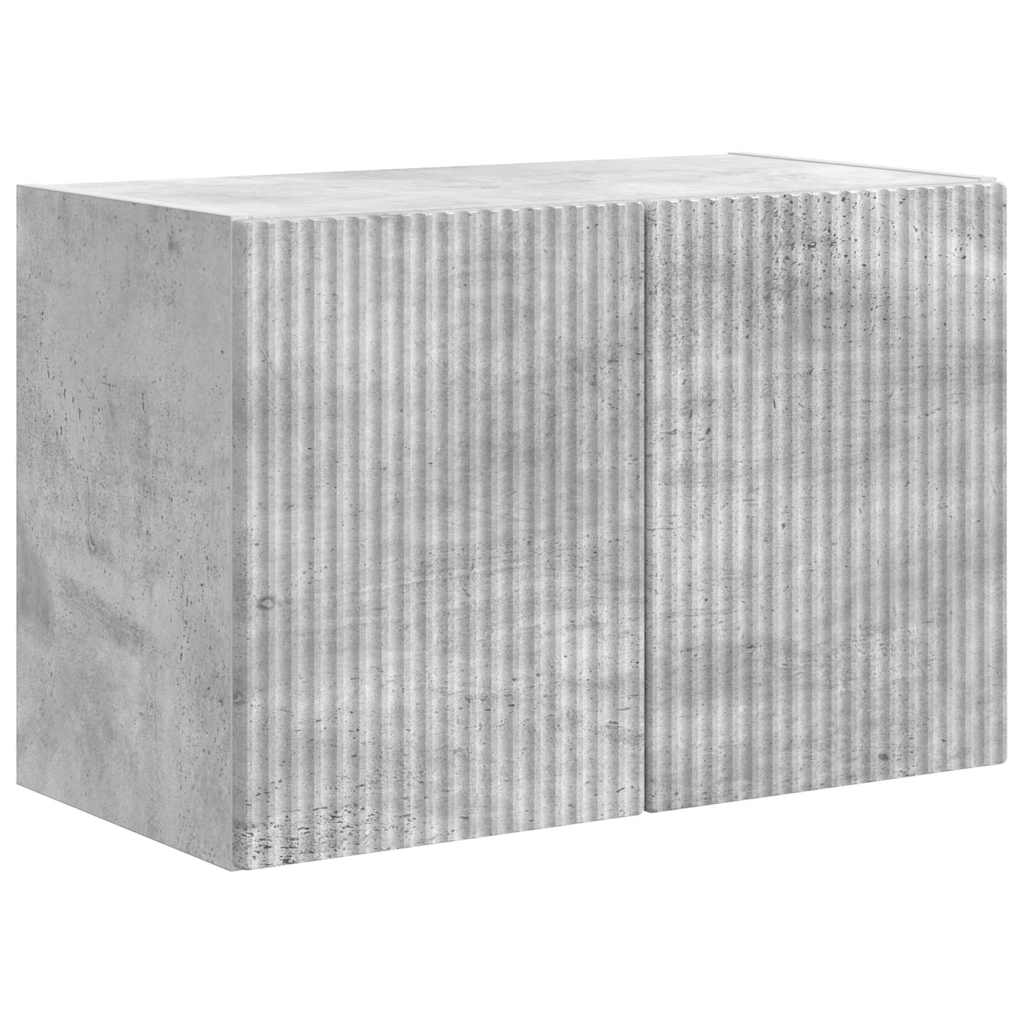 Mobile TV da parete Grigio cemento 59,5 x 31 x 40 cm