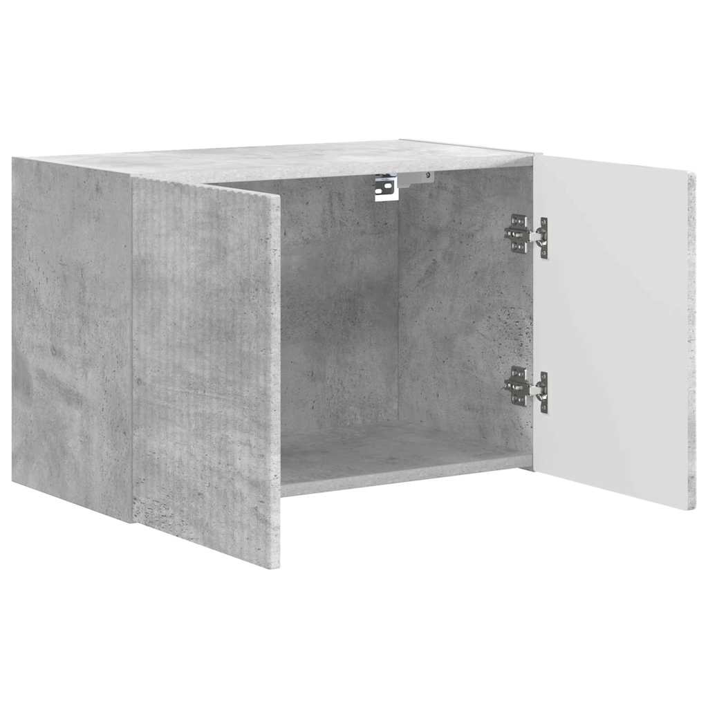 Mobile TV da parete Grigio cemento 59,5 x 31 x 40 cm