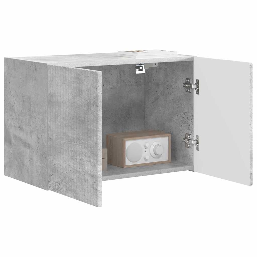Mobile TV da parete Grigio cemento 59,5 x 31 x 40 cm