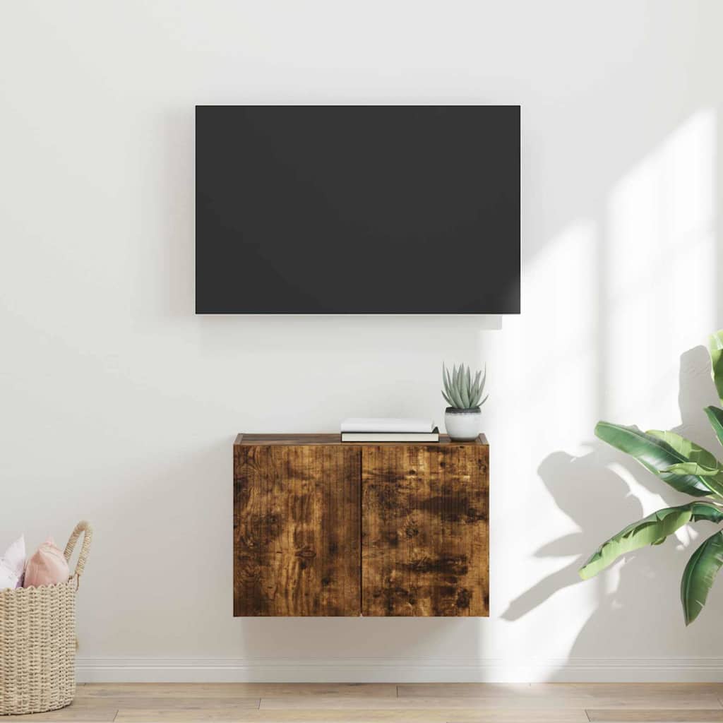 Mobile TV da parete Rovere fumÃ© 59,5 x 31 x 40 cm