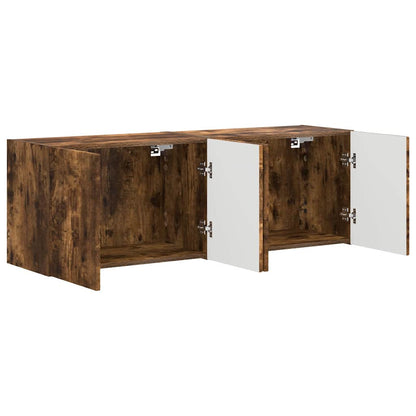 Mobile TV da parete 2 pcs Rovere fumÃ© 59,5 x 31 x 40 cm