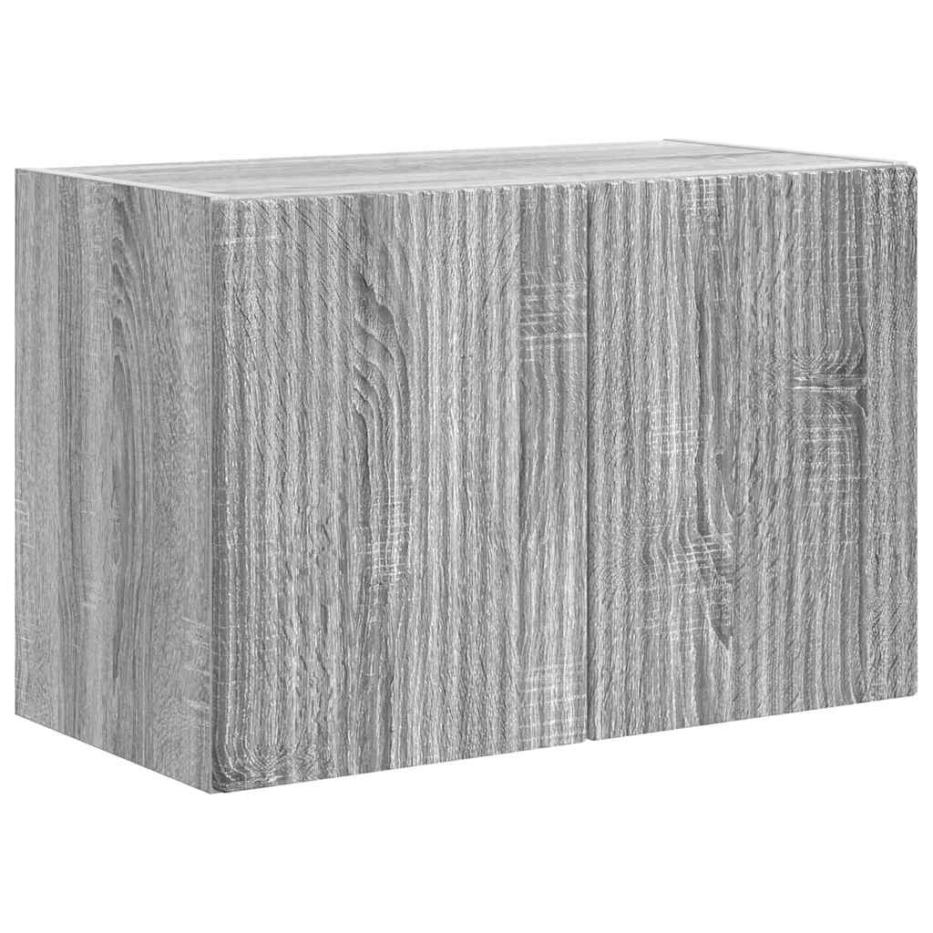 Mobile TV da parete Grigio Sonoma 59,5 x 31 x 40 cm