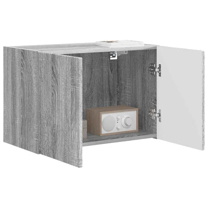Mobile TV da parete Grigio Sonoma 59,5 x 31 x 40 cm