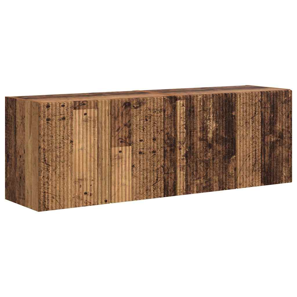 Mobile TV da parete 2 pcs Legno vecchio 59,5 x 31 x 40 cm