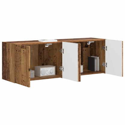 Mobile TV da parete 2 pcs Legno vecchio 59,5 x 31 x 40 cm