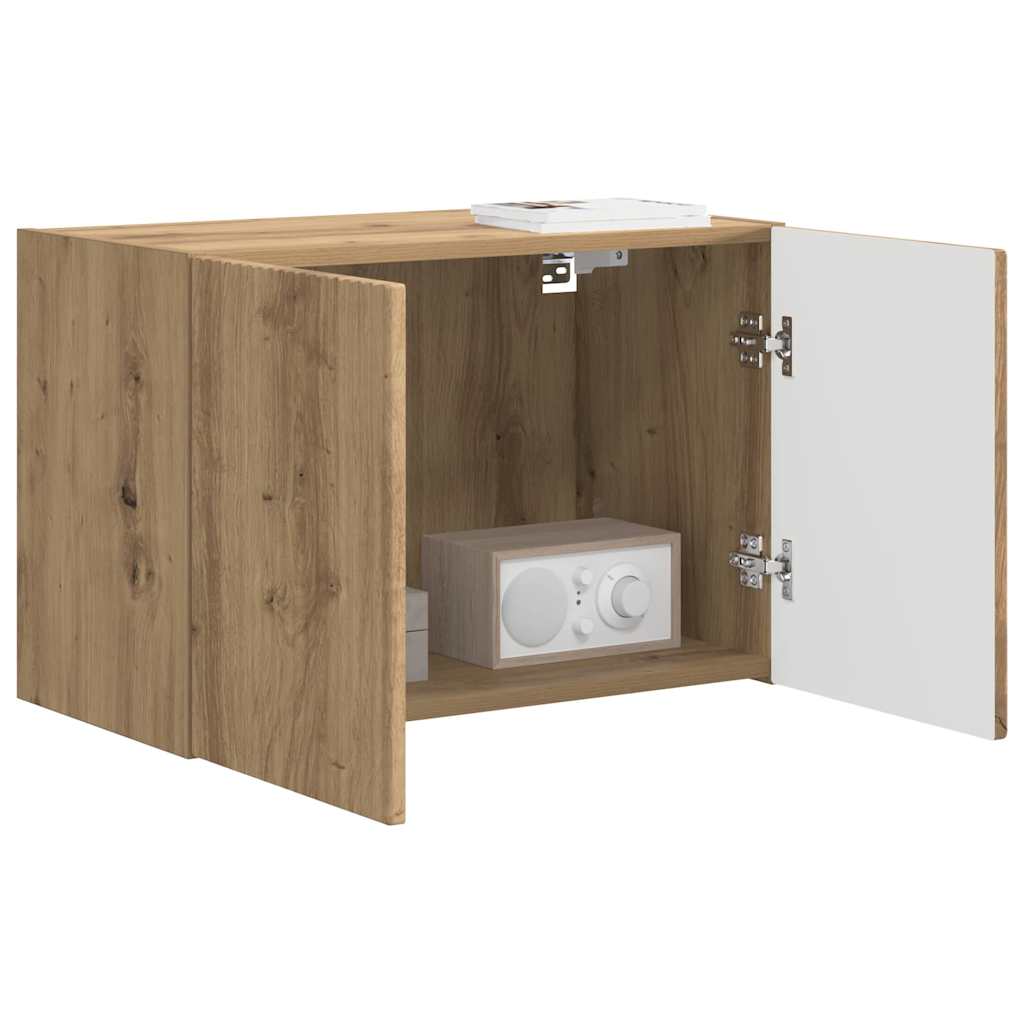 Mobile TV da parete Rovere artigianale 59,5 x 31 x 40 cm