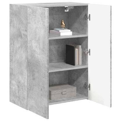 Mobile TV da parete Grigio cemento 59,5 x 31 x 80 cm