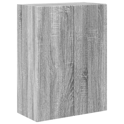 Mobile TV da parete Grigio Sonoma 59,5 x 31 x 80 cm