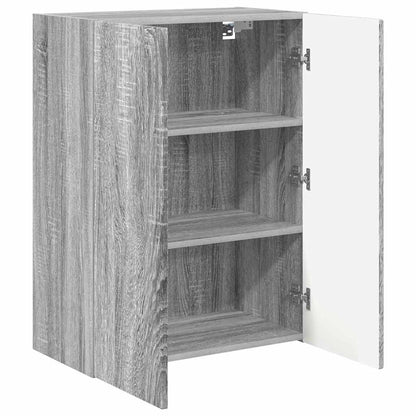 Mobile TV da parete Grigio Sonoma 59,5 x 31 x 80 cm