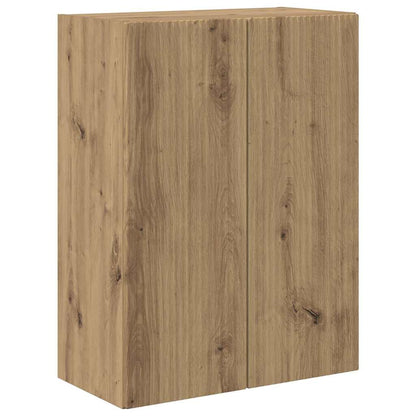 Mobile TV da parete Rovere artigianale 59,5 x 31 x 80 cm