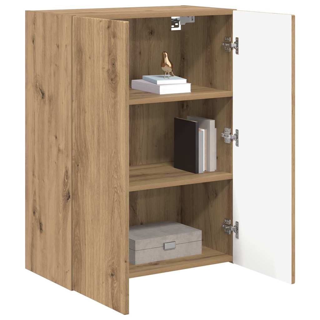 Mobile TV da parete Rovere artigianale 59,5 x 31 x 80 cm