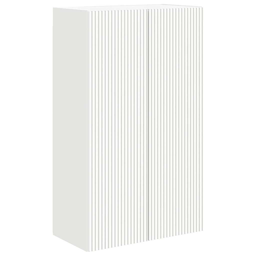 Mobile TV da parete Bianco 59,5 x 31 x 100 cm Legno multistrato