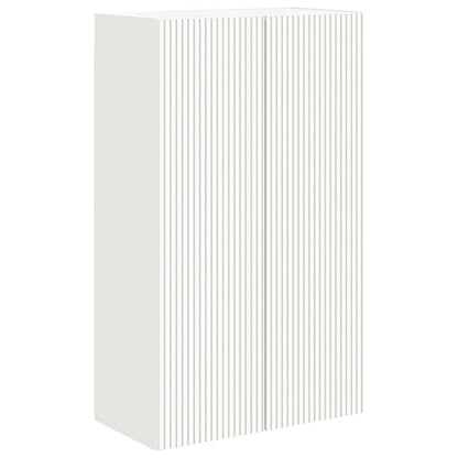 Mobile TV da parete Bianco 59,5 x 31 x 100 cm Legno multistrato
