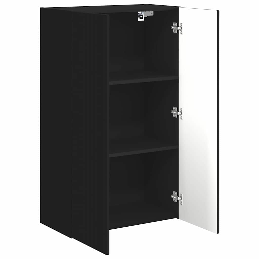 Mobile TV da parete Nero 59,5 x 31 x 100 cm Legno multistrato