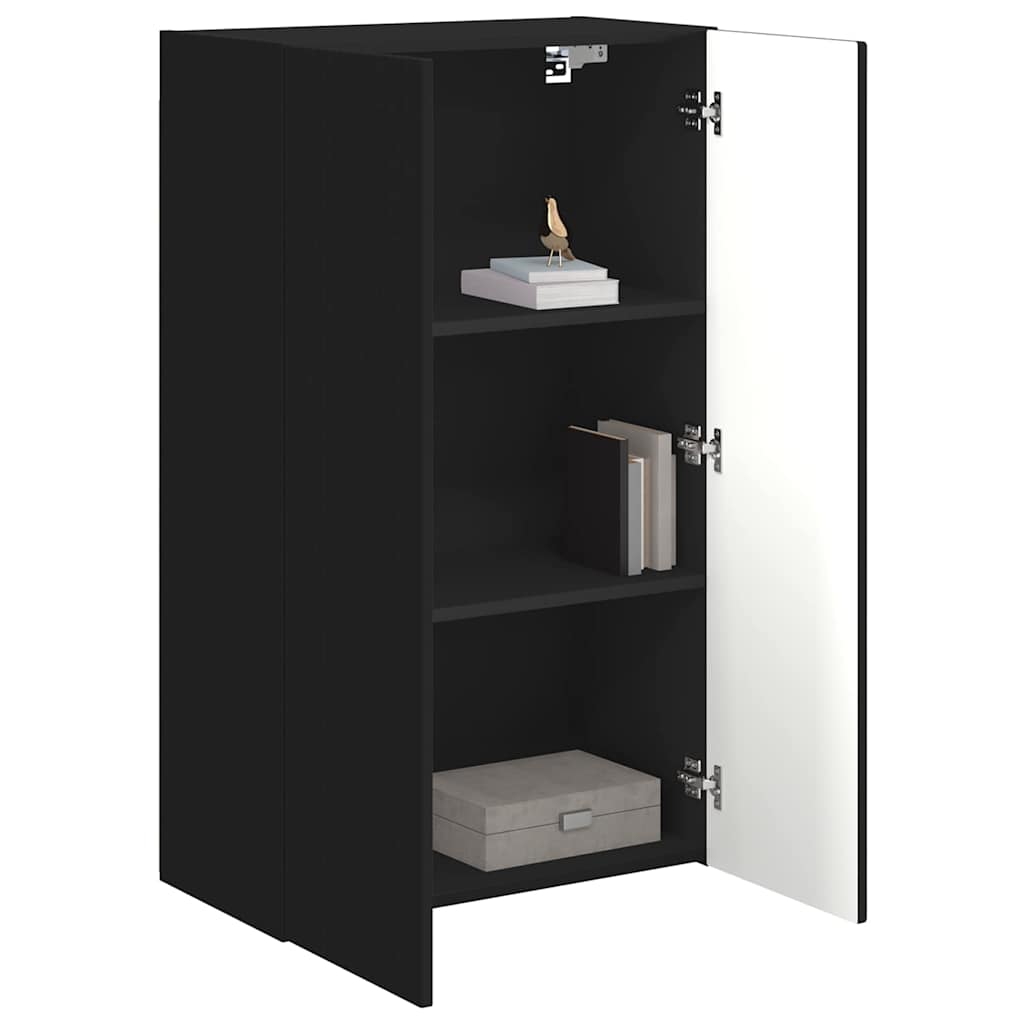 Mobile TV da parete Nero 59,5 x 31 x 100 cm Legno multistrato
