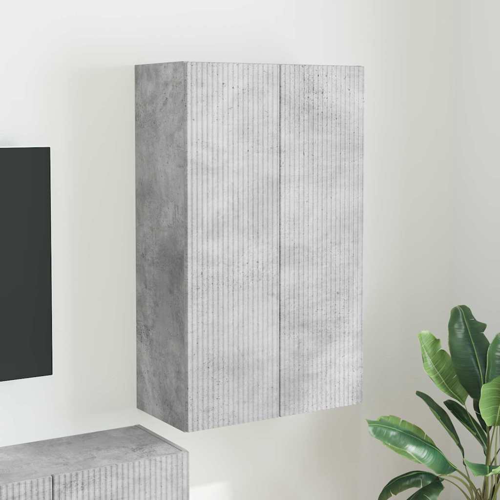 Mobile TV da parete Grigio cemento 59,5 x 31 x 100 cm