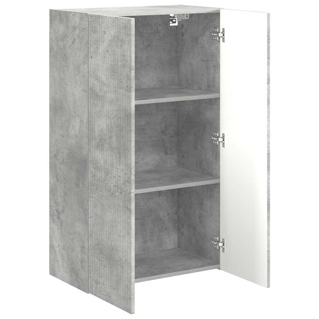Mobile TV da parete Grigio cemento 59,5 x 31 x 100 cm
