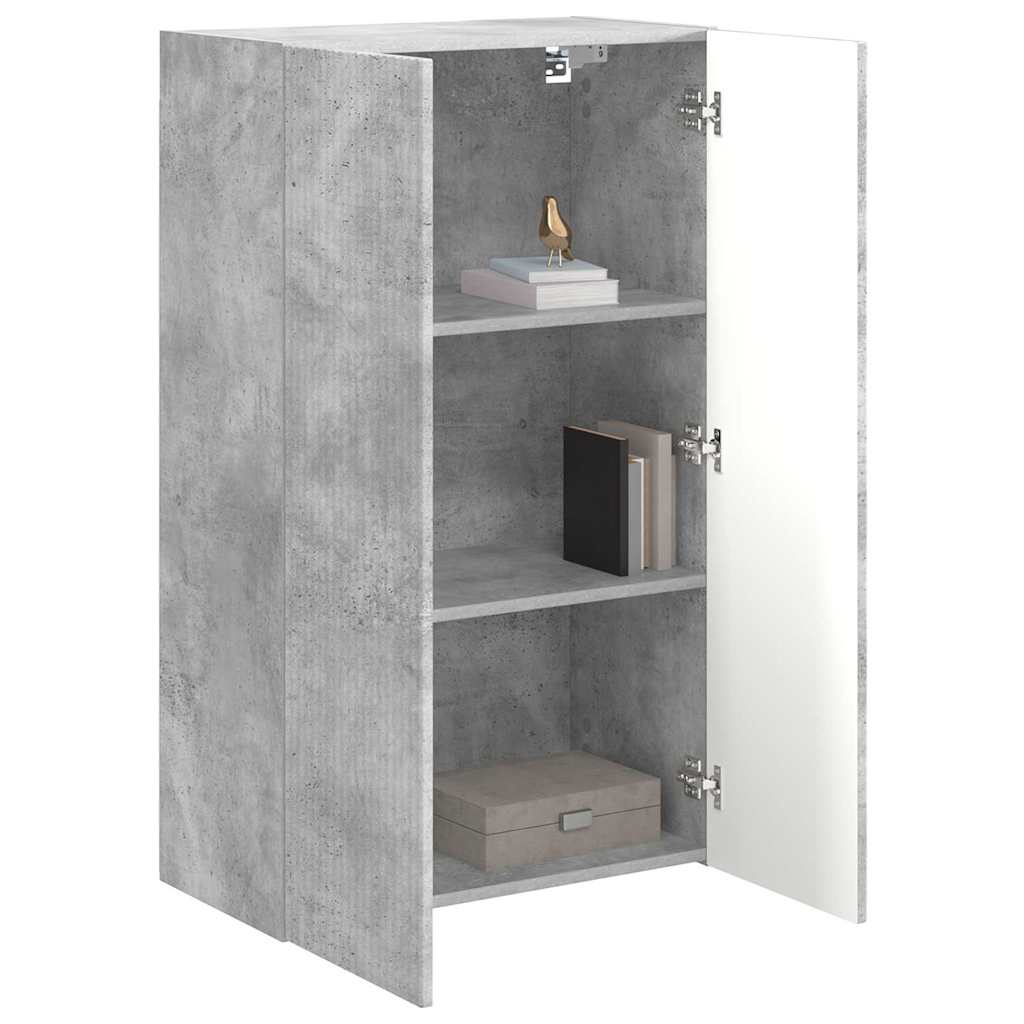 Mobile TV da parete Grigio cemento 59,5 x 31 x 100 cm
