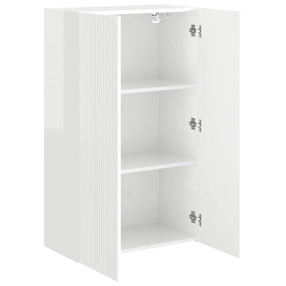 Mobile TV da parete Bianco Lucido 59,5 x 31 x 100 cm