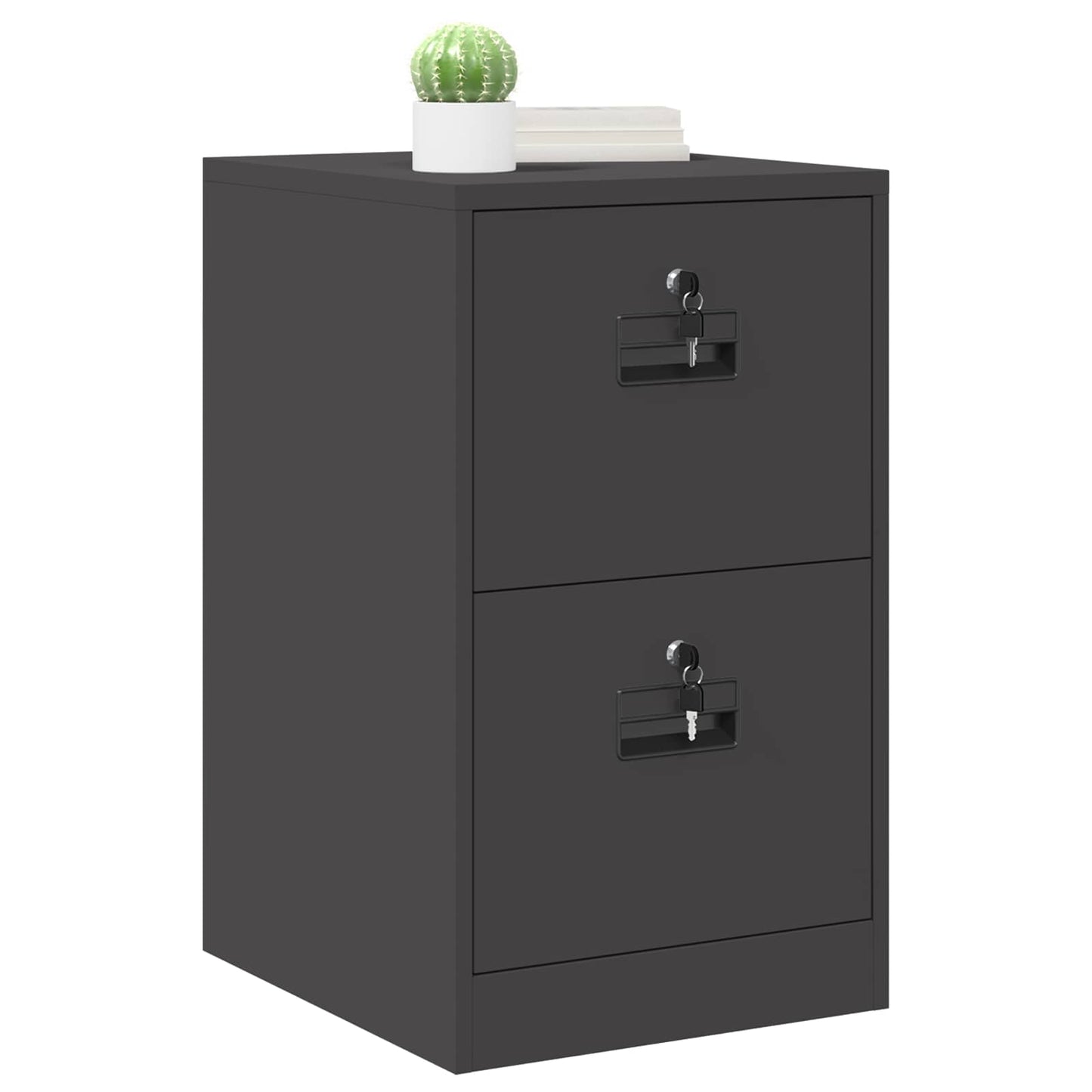 Armadio per File con cassetto Nero 44 x 50 x 106.5 cm