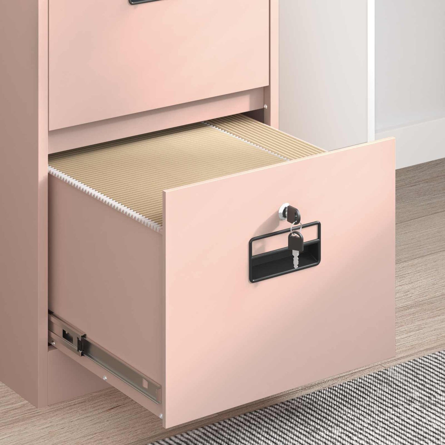 Armadio per File con cassetto Rosa 44 x 50 x 106.5 cm