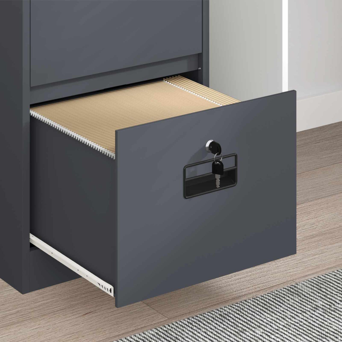 Armadio per File con cassetto Antracite 44 x 50 x 106.5 cm