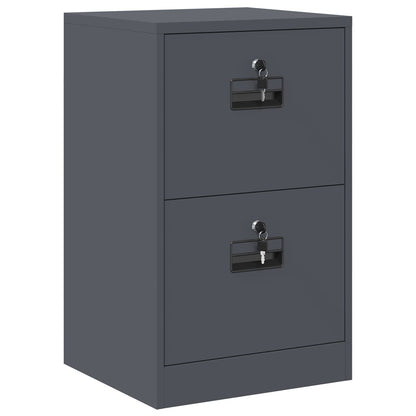 Armadio per File con cassetto Antracite 45,5 x 42 x 74,5 cm