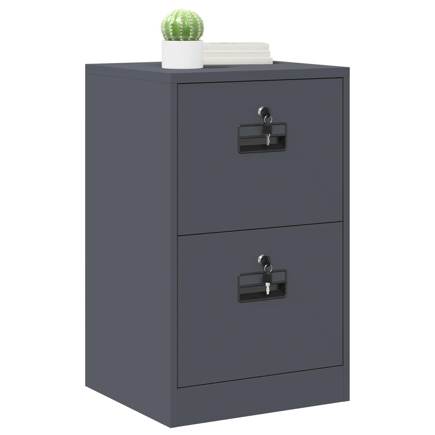 Armadio per File con cassetto Antracite 45,5 x 42 x 74,5 cm