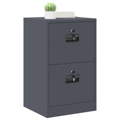 Armadio per File con cassetto Antracite 45,5 x 42 x 74,5 cm