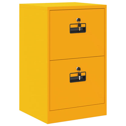 Armadio per File con cassetto Giallo senape 45,5 x 42 x 74,5 cm
