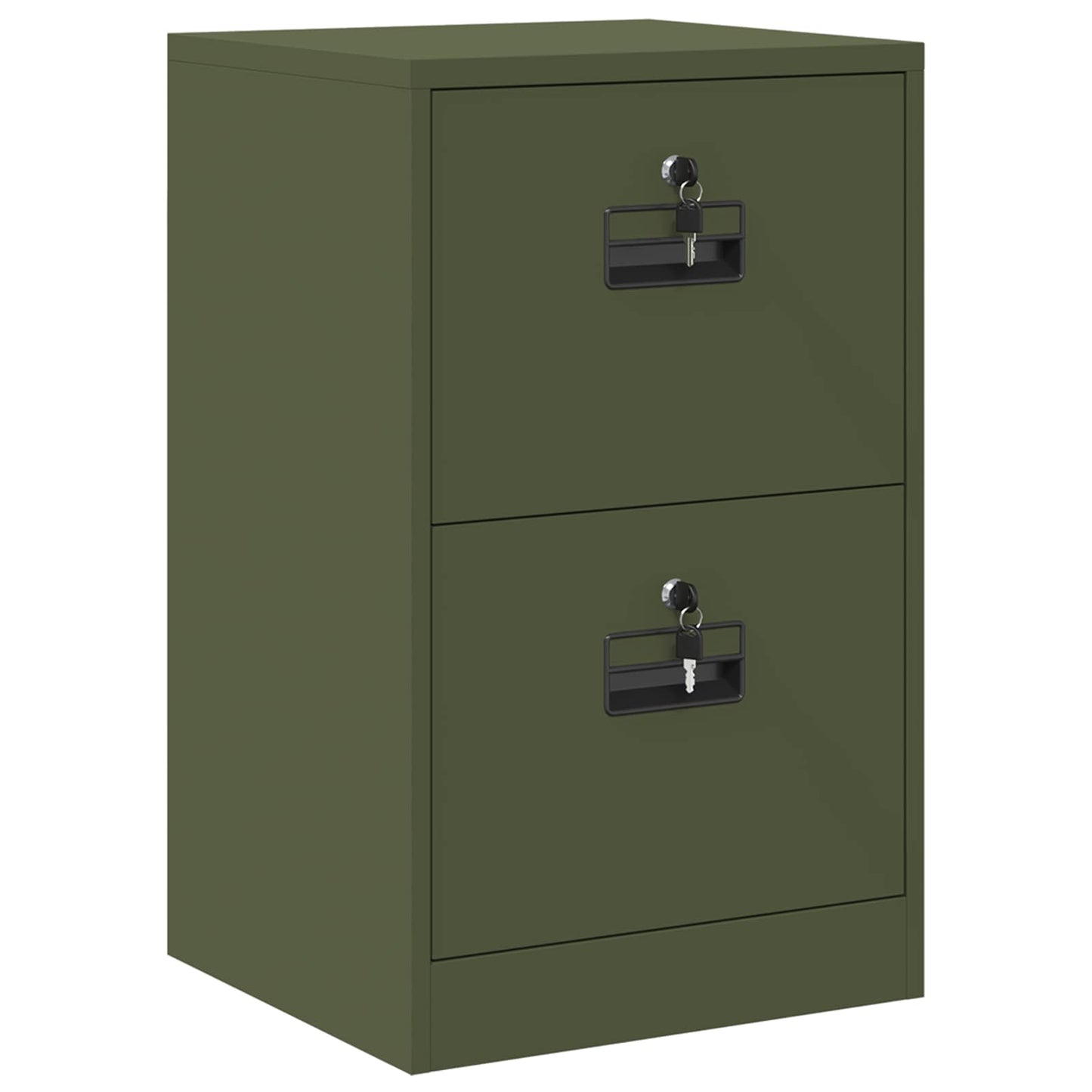 Armadio per File con cassetto Verde oliva 45,5 x 42 x 74,5 cm