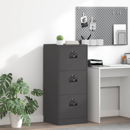 Armadio per File con cassetto Nero 44 x 50 x 106.5 cm