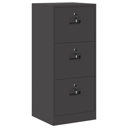 Armadio per File con cassetto Nero 44 x 50 x 106.5 cm