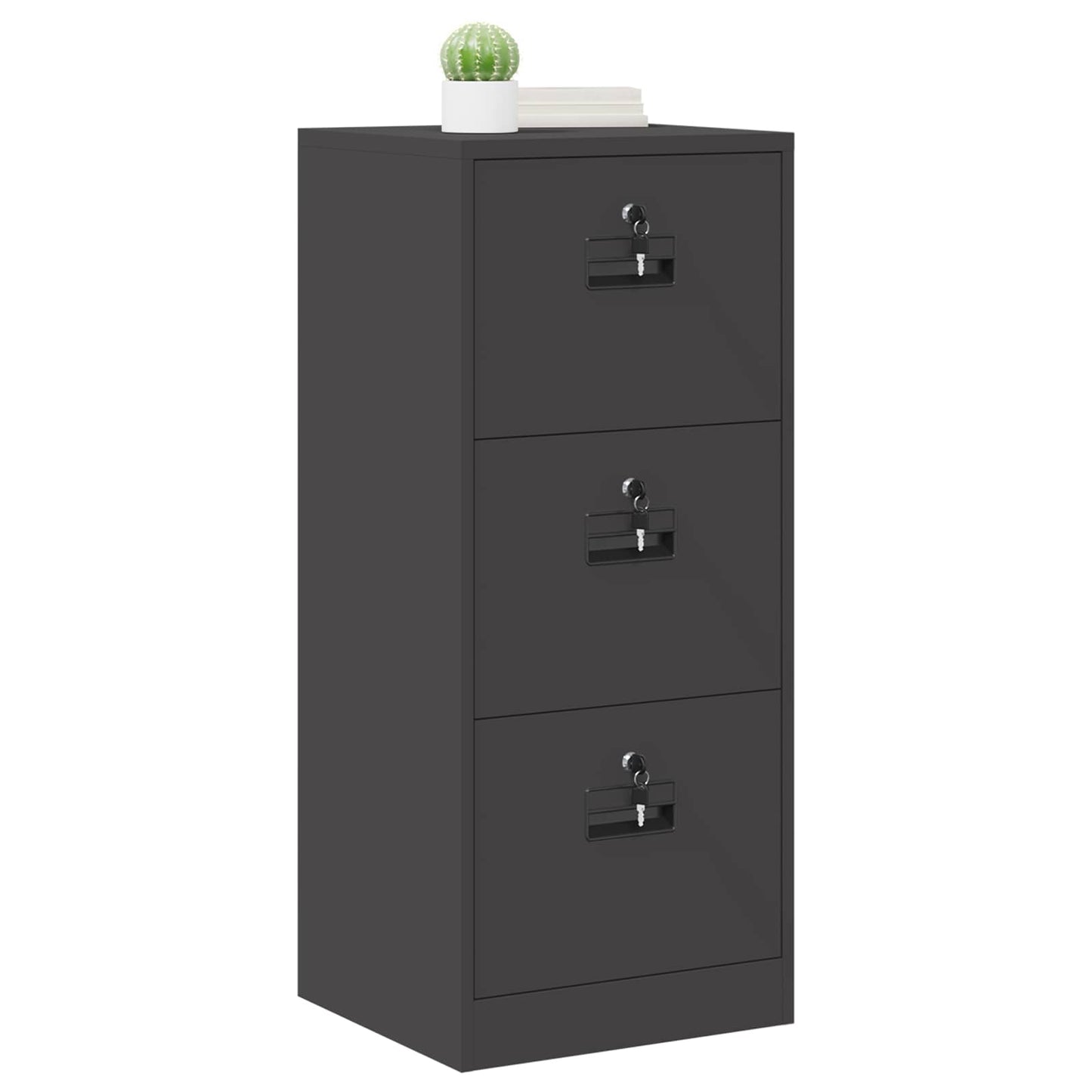 Armadio per File con cassetto Nero 44 x 50 x 106.5 cm